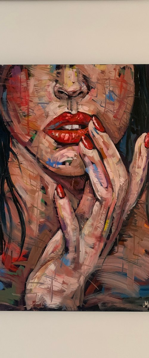 Female figure portrait by Emmanouil Nanouris