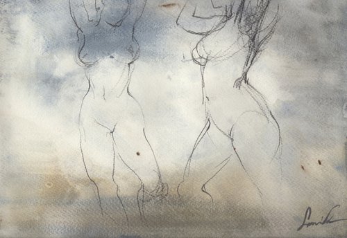 Abstract nude girls by Samira Yanushkova