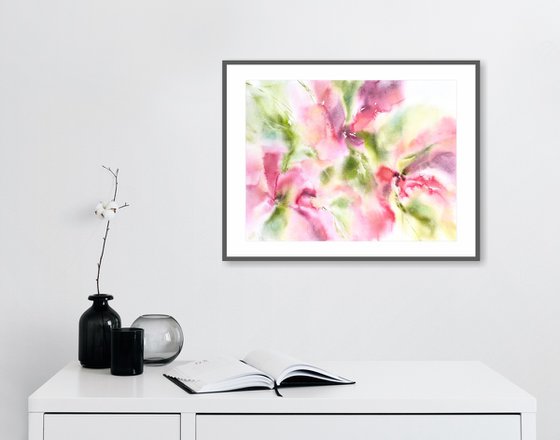Abstract flowers bouquet