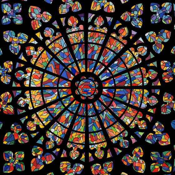 St Malo Cathedral Rose Window