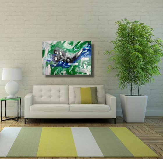 large paintings for living room/extra large painting/abstract Wall Art/original painting/painting on canvas 120x80-title-c780