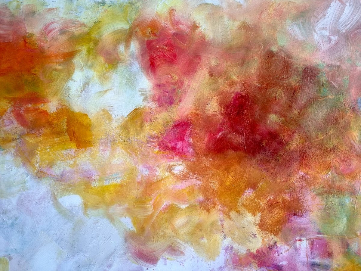 Abstract Acrylic Painting By Davina Nicholas, 61 X 48, Healing Light, Original Artwork