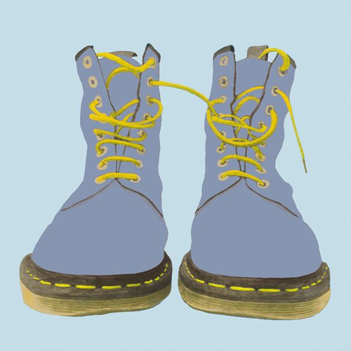Pastel Blue Boots by Horace Panter