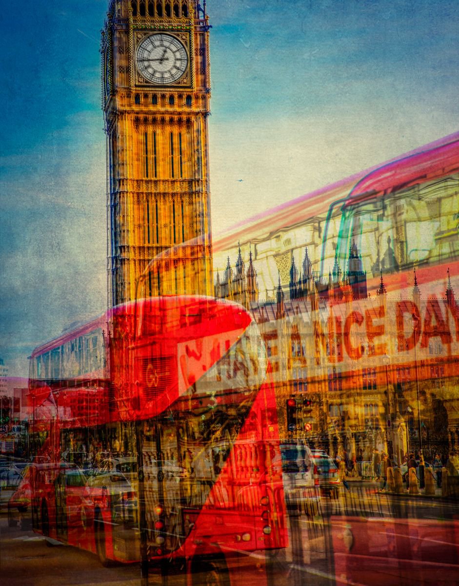 Busy London - Have A Nice Day! Limited Edition of 10 by Graham Briggs