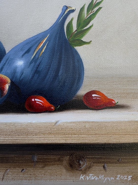 Cornelian cherry with fig