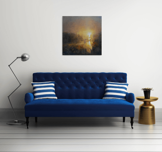 " Hazy Sunrise " SPECIAL PRICE / W 80 x H 80 cm