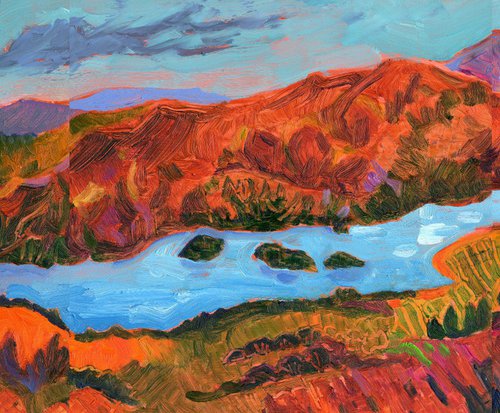 Lake District Landscape,  Set of 3 by Mary Kemp