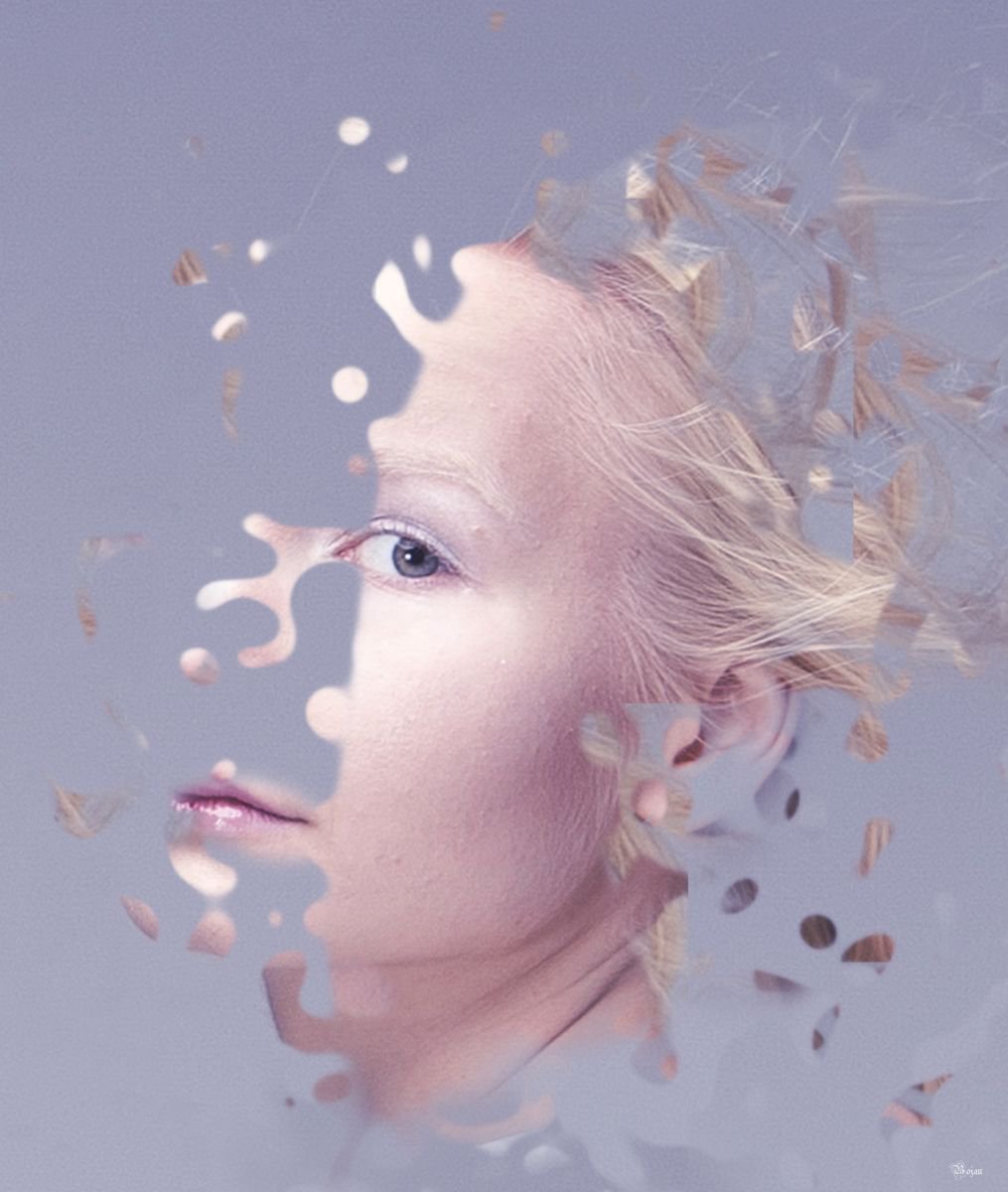 Illustrative Portrait Photograph By Bojan Jevtic, 33 X 39, La Vita E Bella, Original Artwork