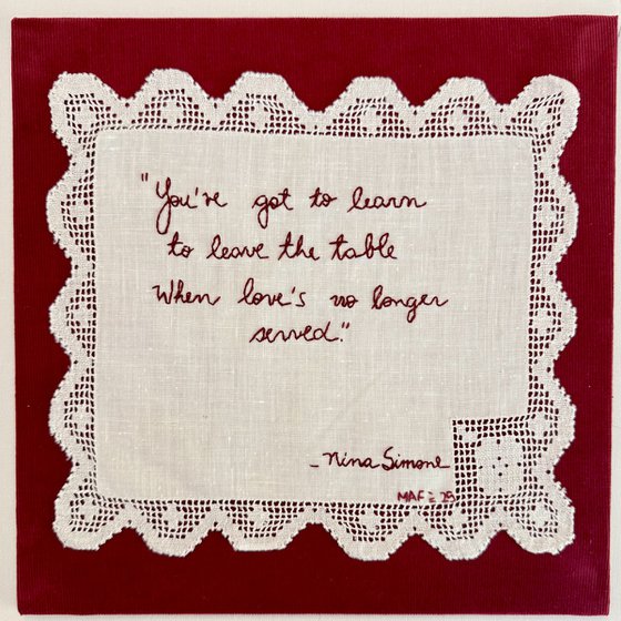 "Love's no longer served"