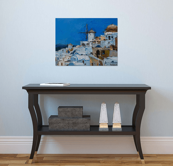 Santorini, Greece - Original landscape painting