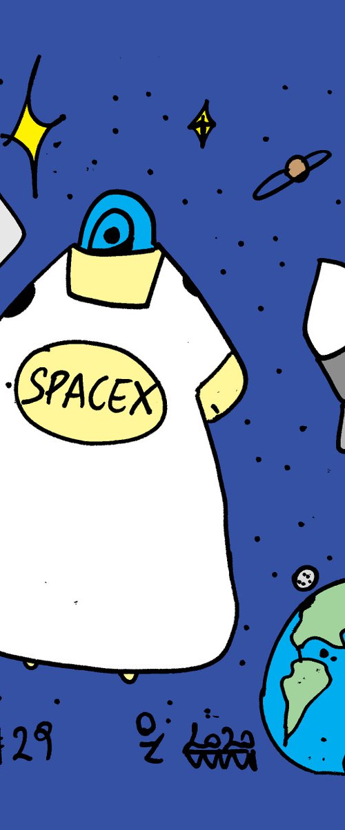 FAT#8 Fat astronauts in space by Mattia Paoli