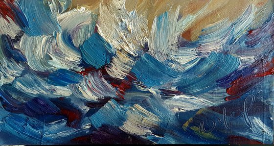 Storm Surge -The crashing waves of winter's seas FREE SHIPPING