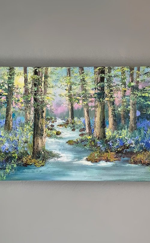 Bluebell stream by Paige Castile