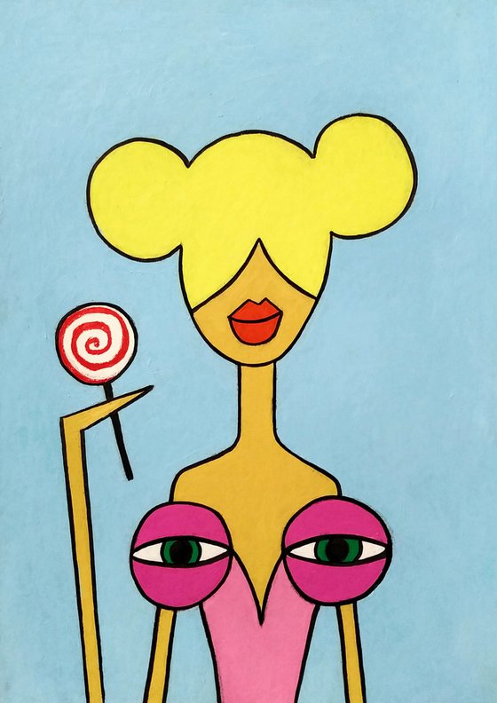 My tits love lollipop