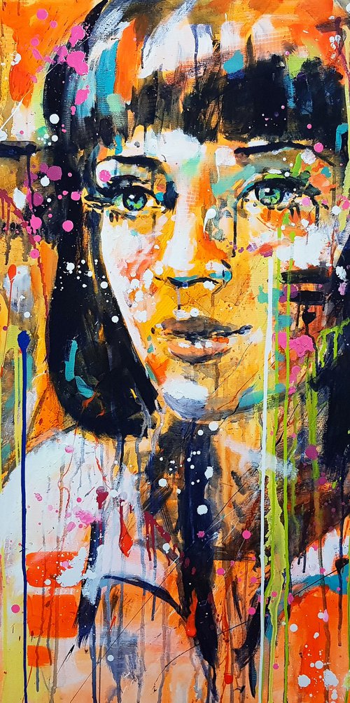 Mia with cigarette by Marta Zawadzka