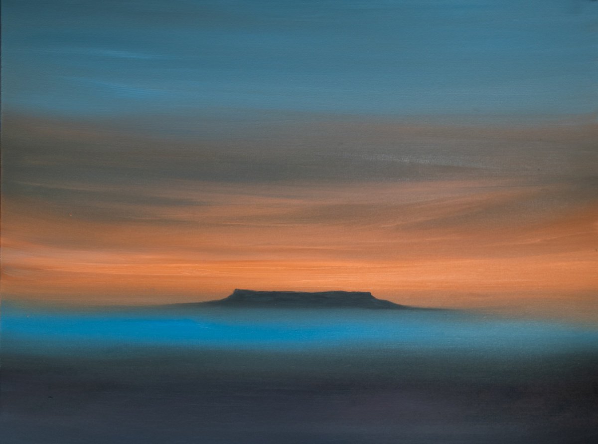 Table Mountain V | Mountain Landscape By Cat Goward, 40 X 30, Artwork For Sale On Artfinder