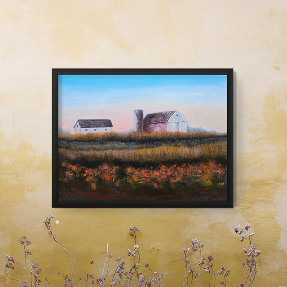 Early Morning Barn