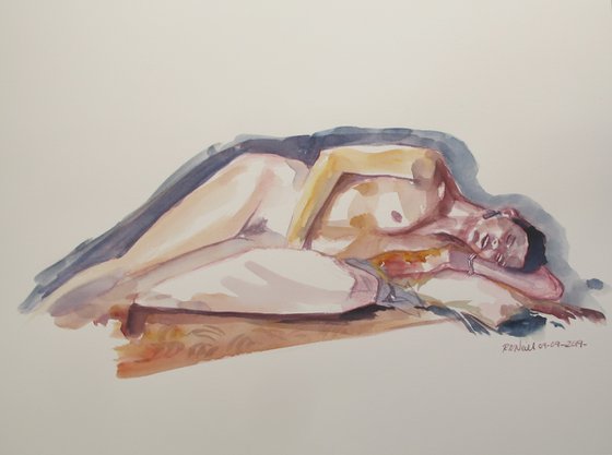Reclining female nude