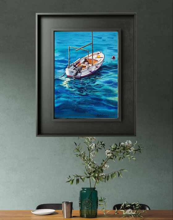 Boat . Original artwork