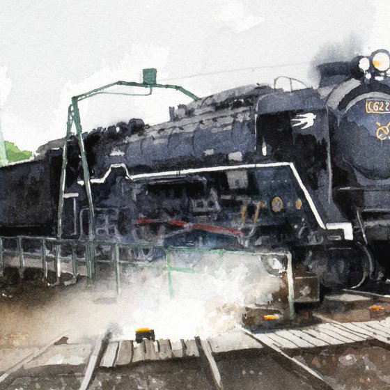 C62 2 Steam Locomotive at Umekoji