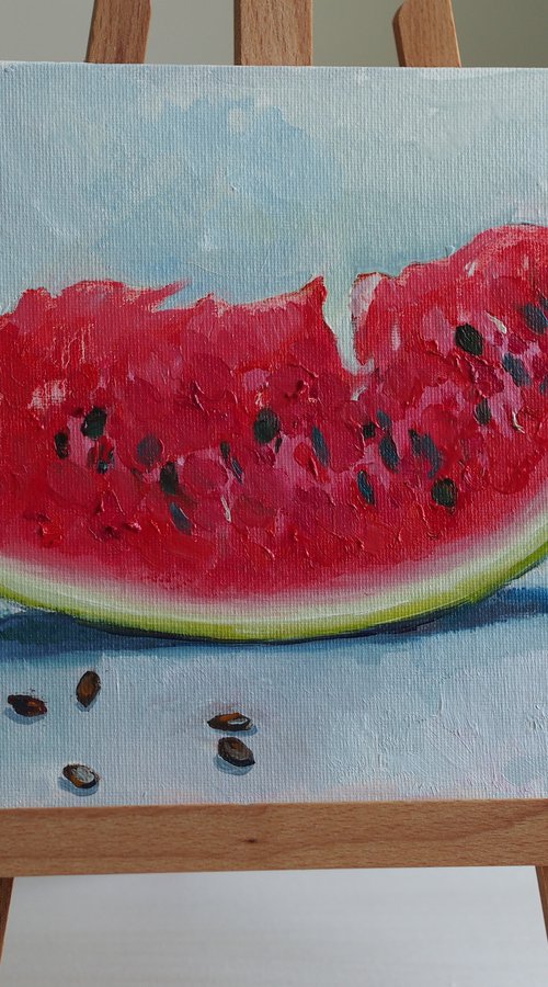 Slice of watermelon by Alfia Koral