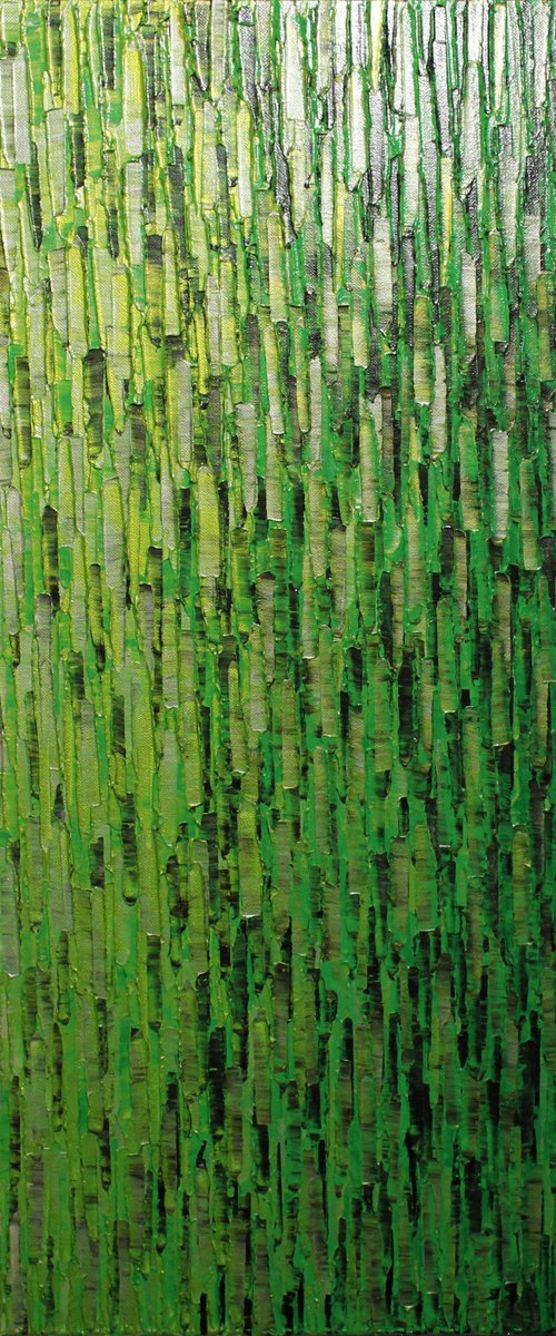 Faded silvery white green black iridescent by Jonathan Pradillon
