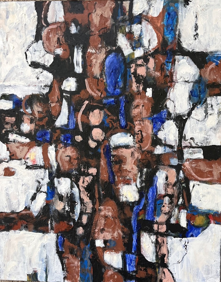 Where R U?Blue 20 By Jeffrey Davies, 24 X 30, Artwork For Sale On Artfinder
