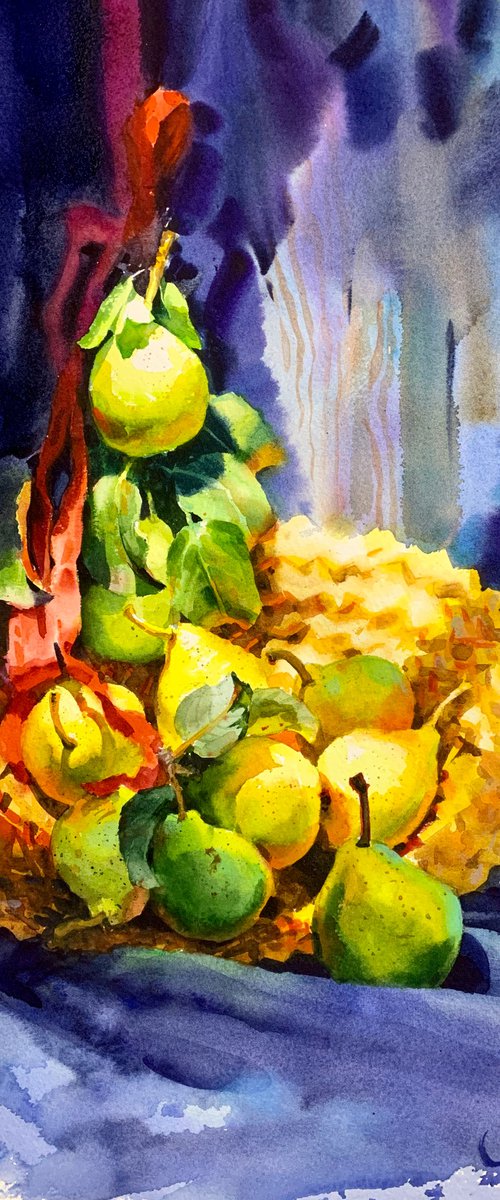 Still Life With Pears by Samira Yanushkova