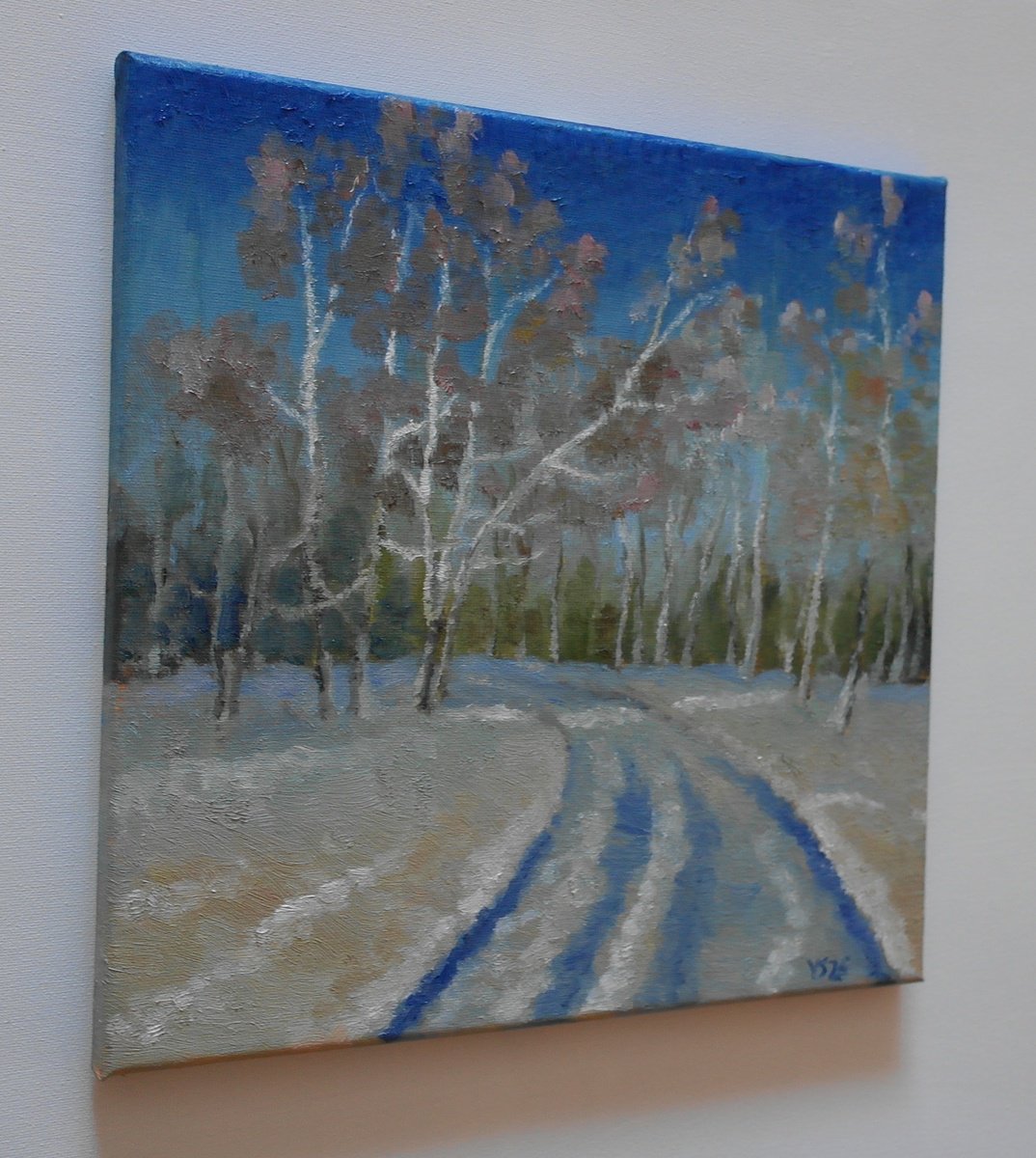 Winter Day By Juri Semjonov, 12 X 12, Artwork For Sale On Artfinder