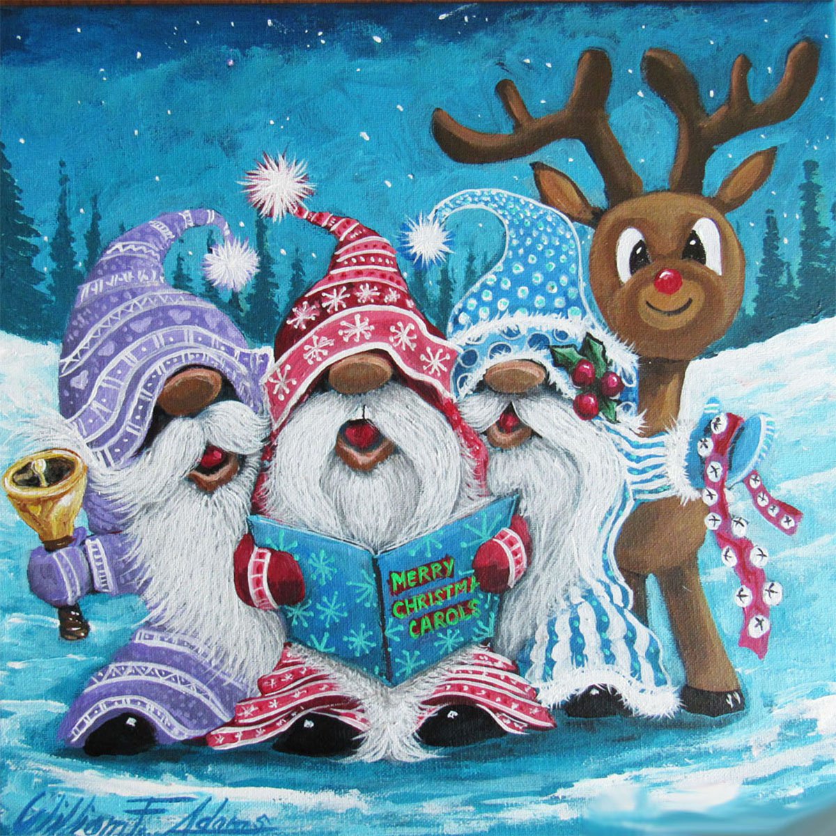 Christmas Carols... Gnome Style! by William F. Adams