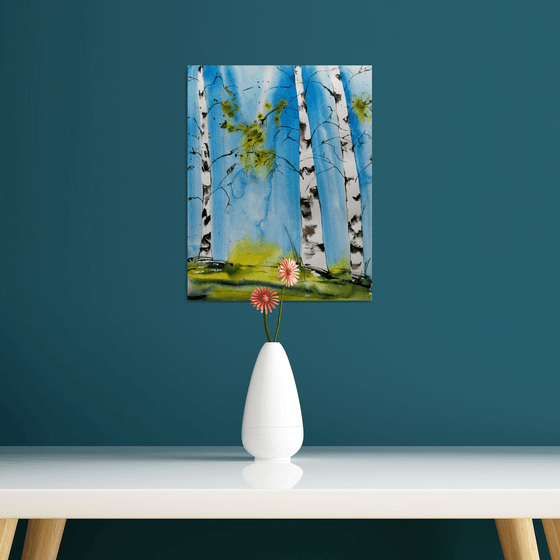 Forest painting/ Trees painting