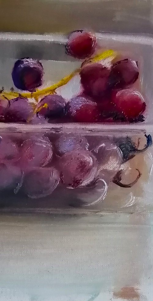 Today's grapes by Rosemary Burn