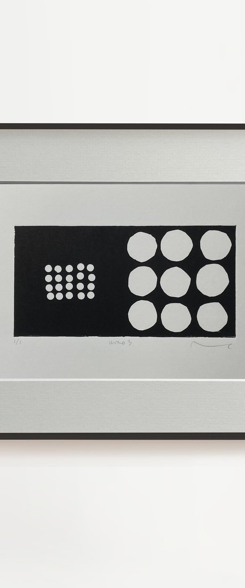Mono No.3 original abstract monotype by Francesca Iannaccone