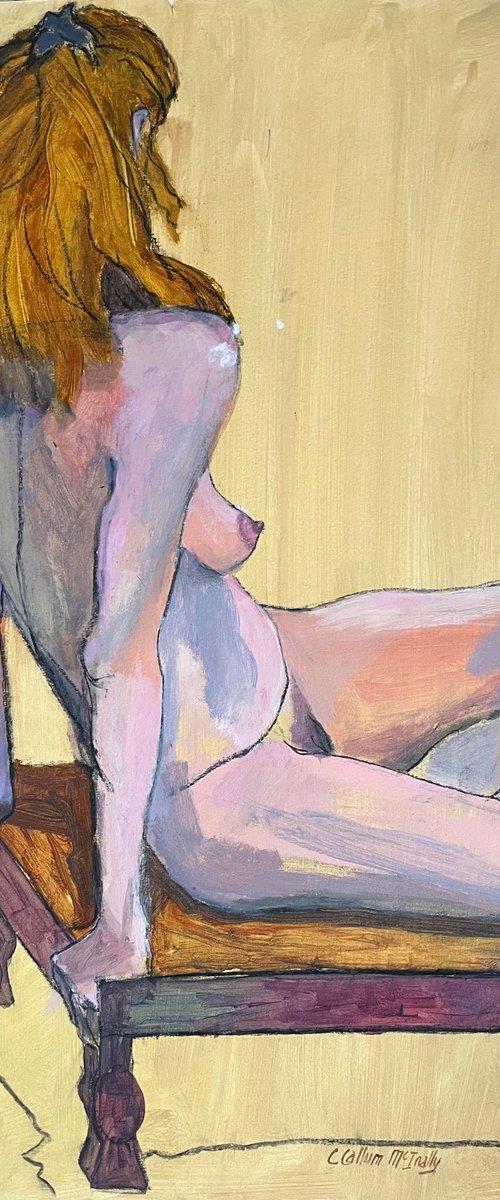 Red haired nude by Christine Callum  McInally