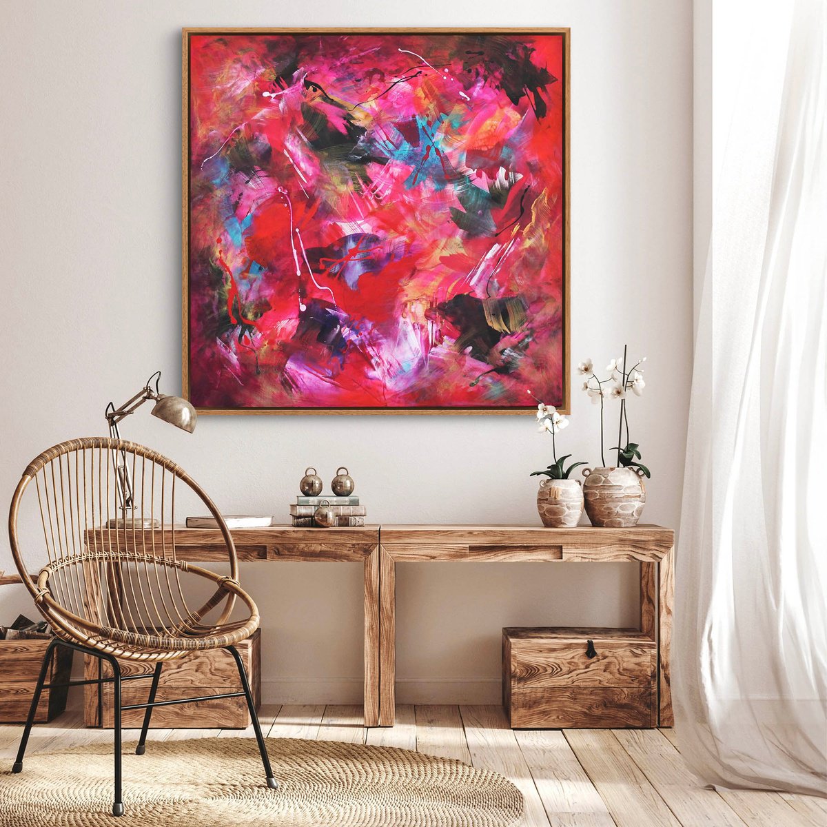 Dancing Hues Ii By Paresh Nrshinga Frsa, 40 X 40, Artwork For Sale On Artfinder