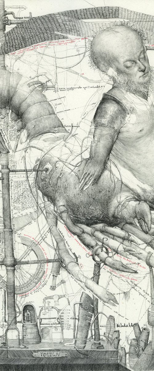 SOLD! TRITON. Drawing by Konstantin Antioukhin