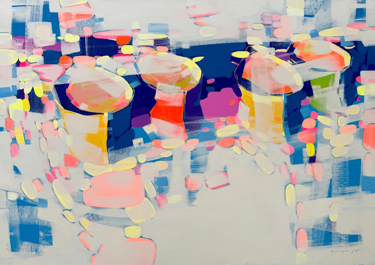 Canoes By Vahe Yeremyan, 64 X 45, Artwork For Sale On Artfinder