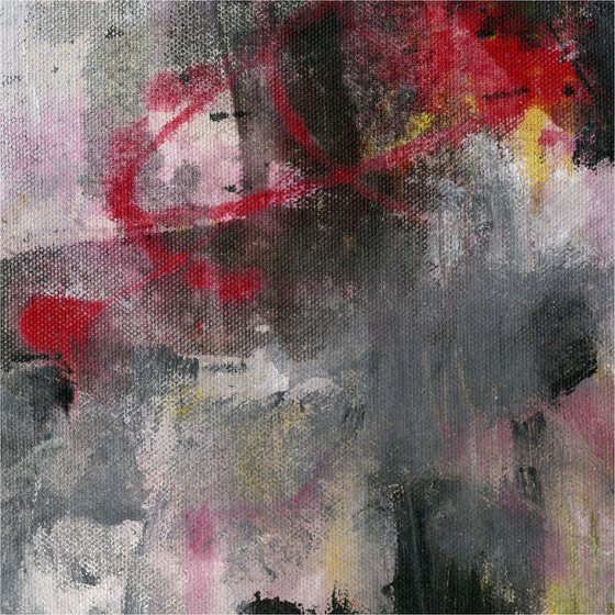 Urban Street Walk - XXL Abstract Painting by Kathy Morton Stanion