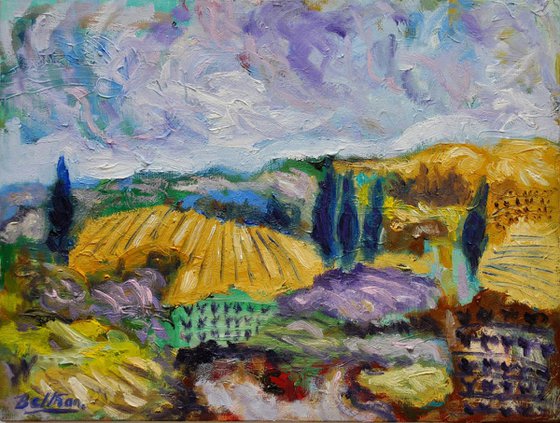 Ciel lavande en Provence/11,81 x15,75 in / 30x40cm/2018