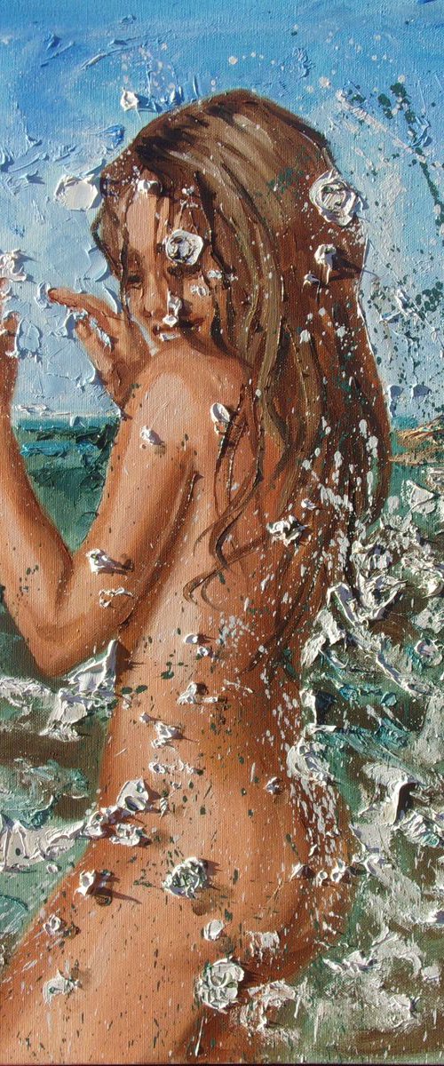 " WHAT A CRAZY DAY :) " original painting  PARADISE GIFT MODERN URBAN ART OFFICE ART DECOR HOME DECOR GIFT IDEA by Monika Luniak