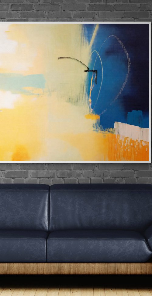 Yellow beat #6 abstraction by V+V Kniazievi