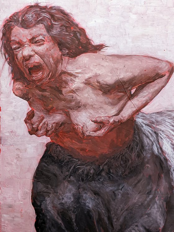 Femme centaure criante