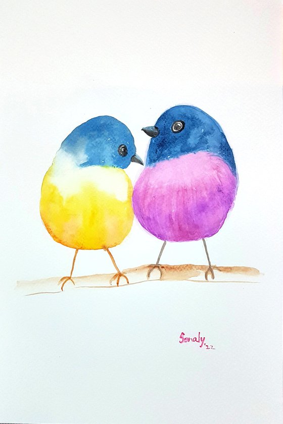 WATERCOLOR - BIRDS 12