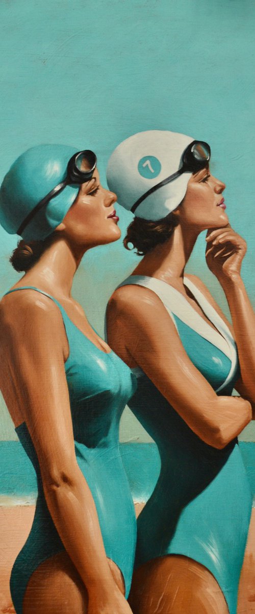 Sentinels - in turquoise by Johnny Popkess