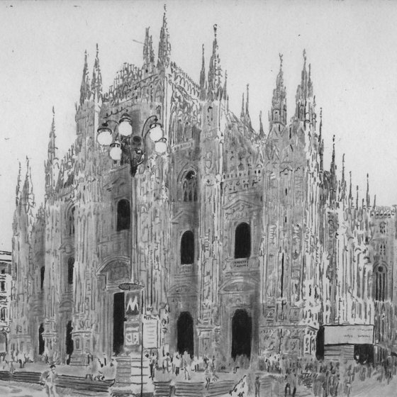 Panoramica Duomo di Milano Arengario