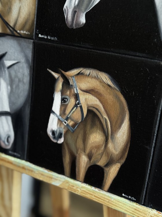 Horse Mosaic. Portrait