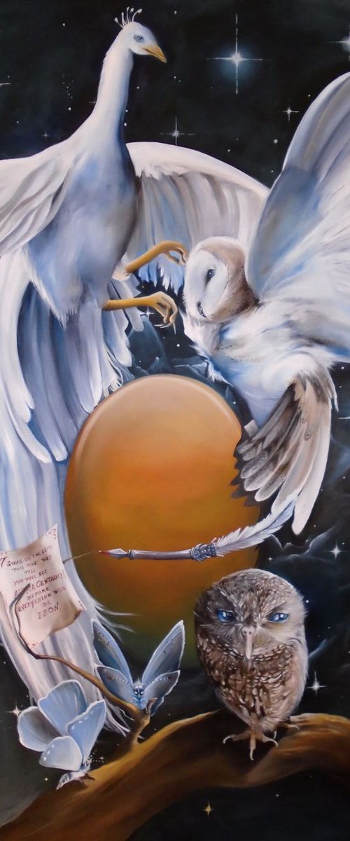 Alpha Centauri - original large size - 200 x 100 cm by Valentina Toma' aka Zoe Chigi