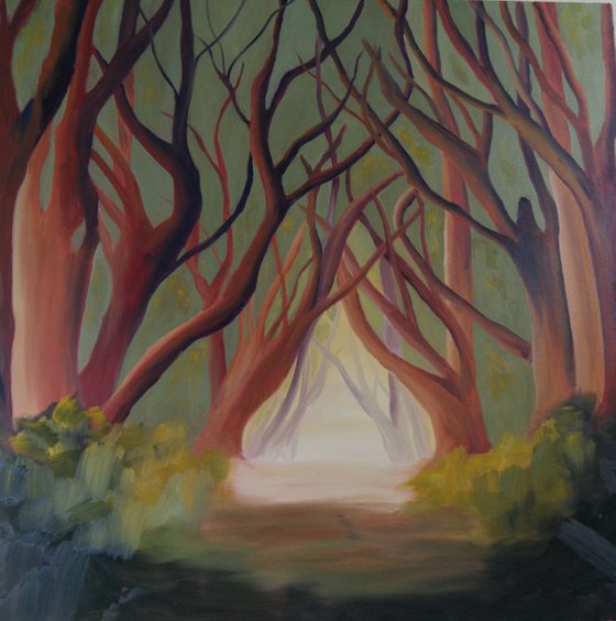 Silence- Treescape  (Very Large Square Painting)
