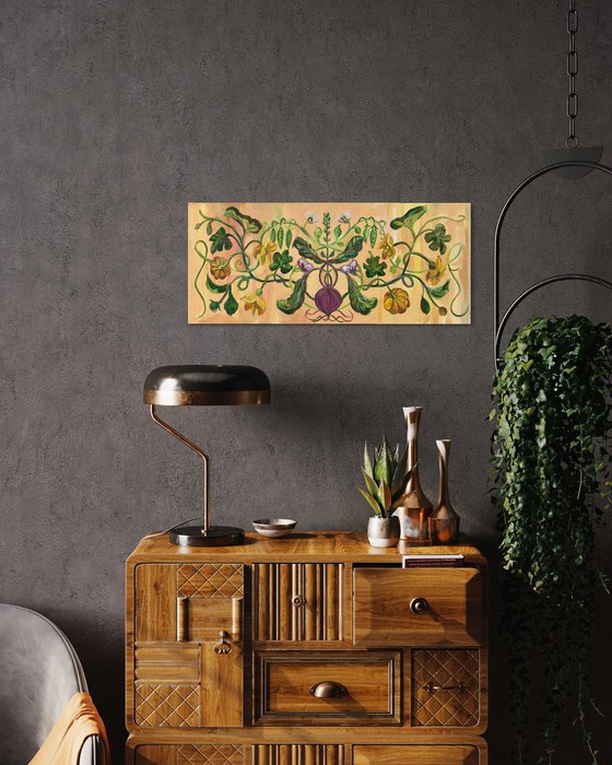 Exquisite ornament of climbing plants