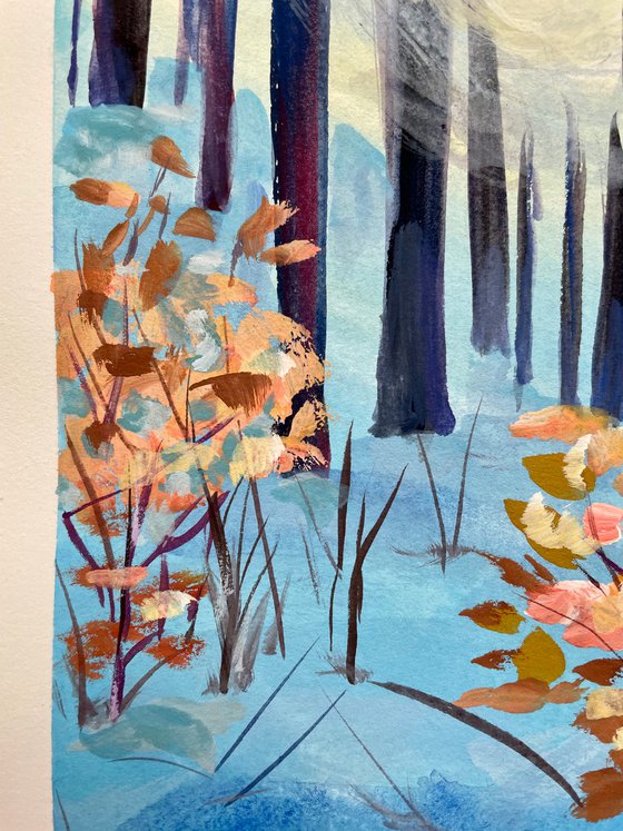 How to Paint Australian Trees in Gouache